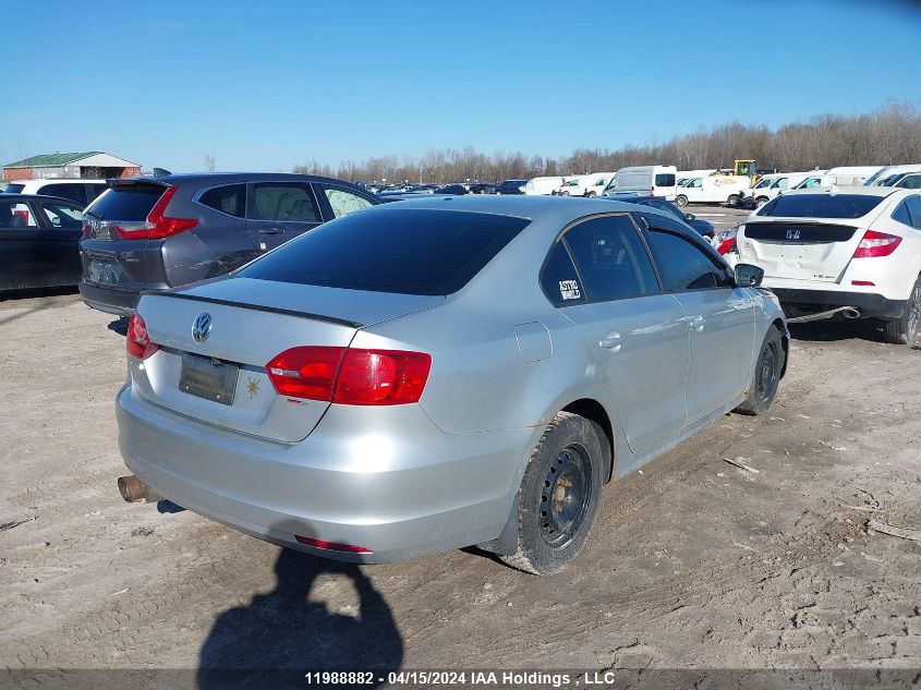 2011 Volkswagen Jetta Sedan VIN: 3VW1K7AJ1BM385192 Lot: 11988882