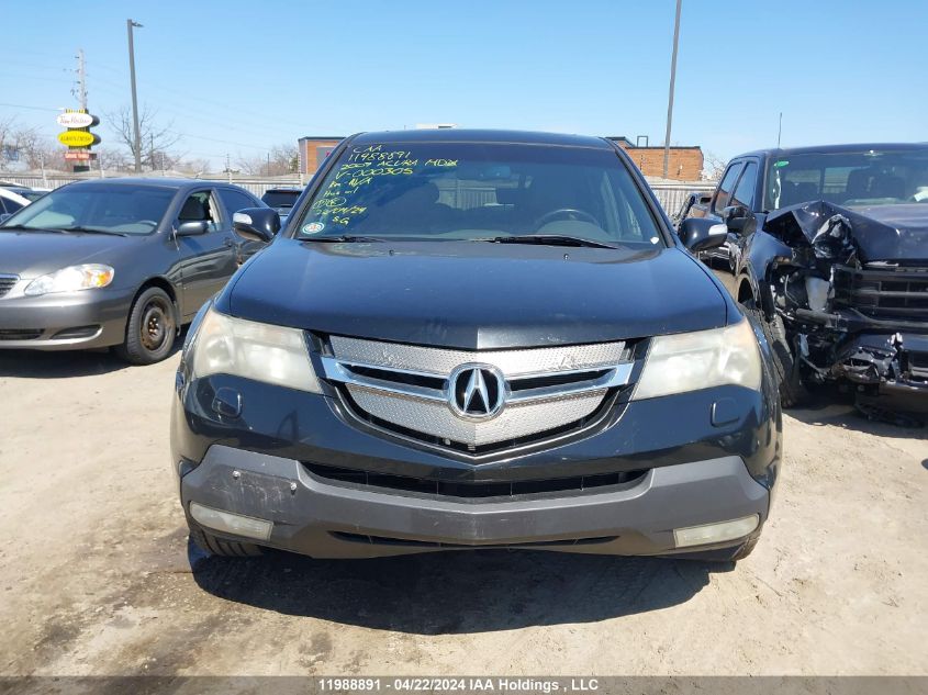 2007 Acura Mdx VIN: 2HNYD28287H000305 Lot: 11988891