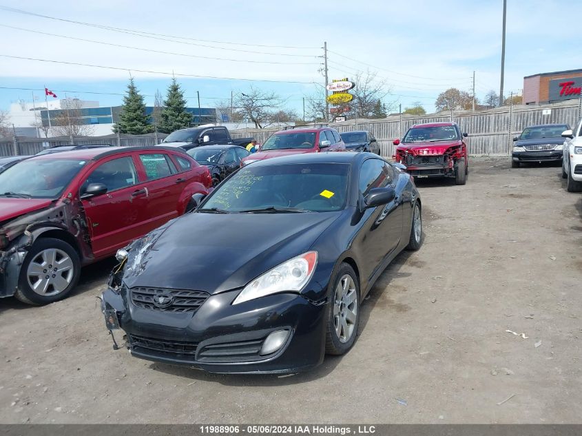 2010 Hyundai Genesis Coupe 2.0T VIN: KMHHT6KDXAU030741 Lot: 11988906