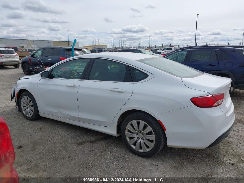 2015 Chrysler 200 Lx VIN: 1C3CCCFB4FN733747 Lot: 51583944