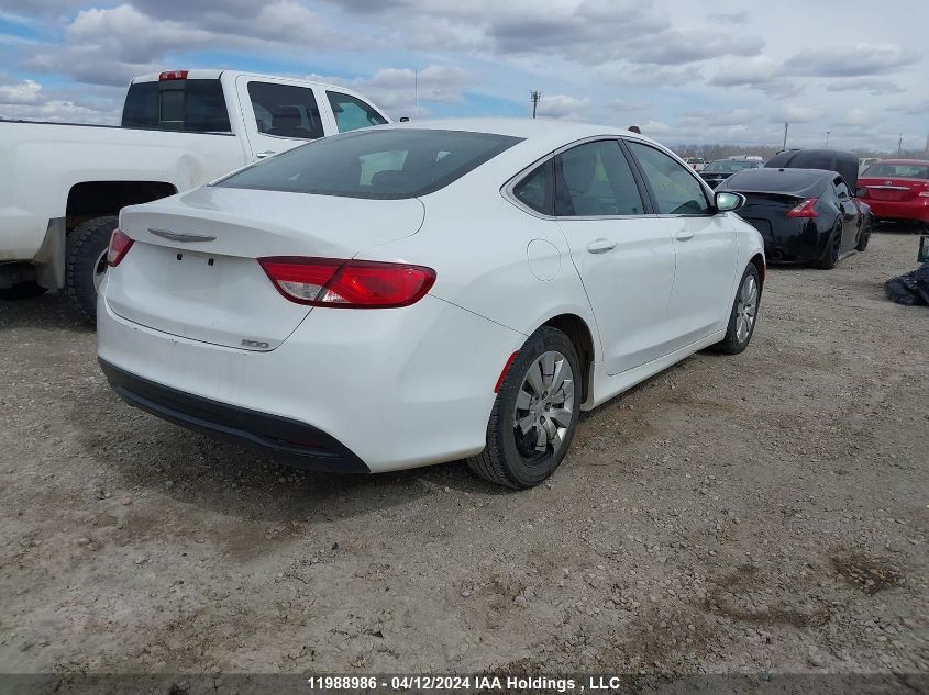 2015 Chrysler 200 Lx VIN: 1C3CCCFB4FN733747 Lot: 51583944