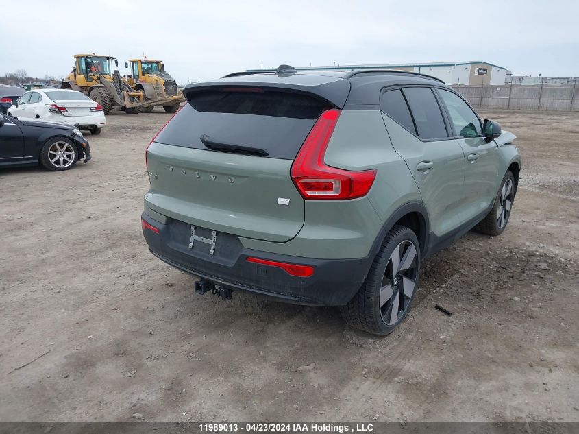 2023 Volvo Xc40 Recharge Pure Electric VIN: YV4ED3UM4P2086448 Lot: 11989013