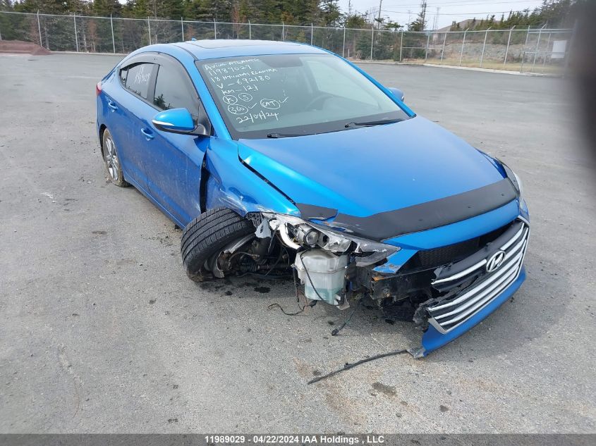 2018 Hyundai Elantra Gl Se VIN: KMHD84LF1JU692180 Lot: 11989029