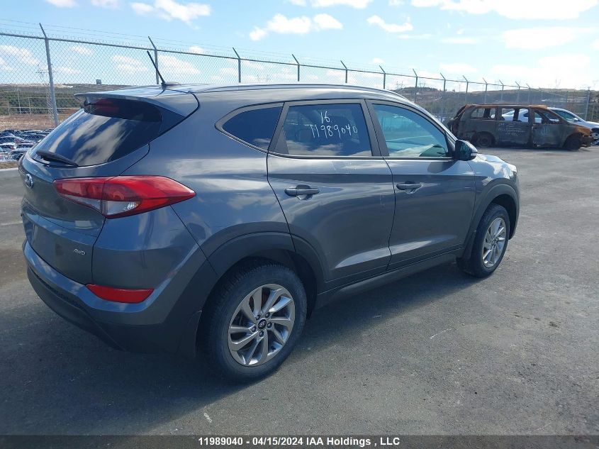 2016 Hyundai Tucson Limited/Sport And Eco/Se VIN: KM8J3CA49GU165915 Lot: 11989040