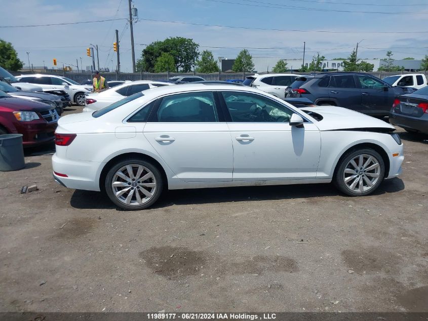 2019 Audi A4 VIN: WAUGMAF43KA120856 Lot: 11989177