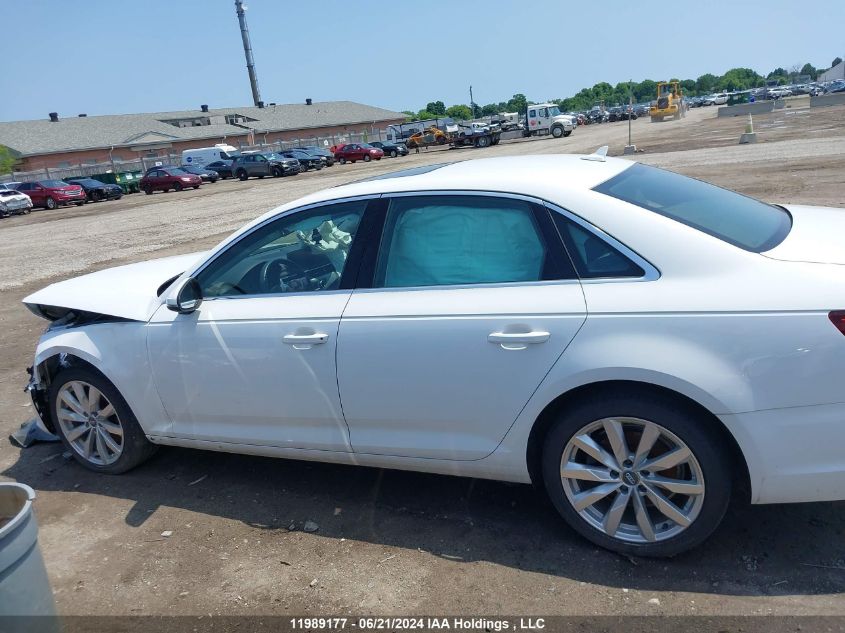 2019 Audi A4 VIN: WAUGMAF43KA120856 Lot: 11989177