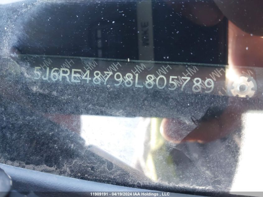 2008 Honda Cr-V VIN: 5J6RE48798L805789 Lot: 11989191