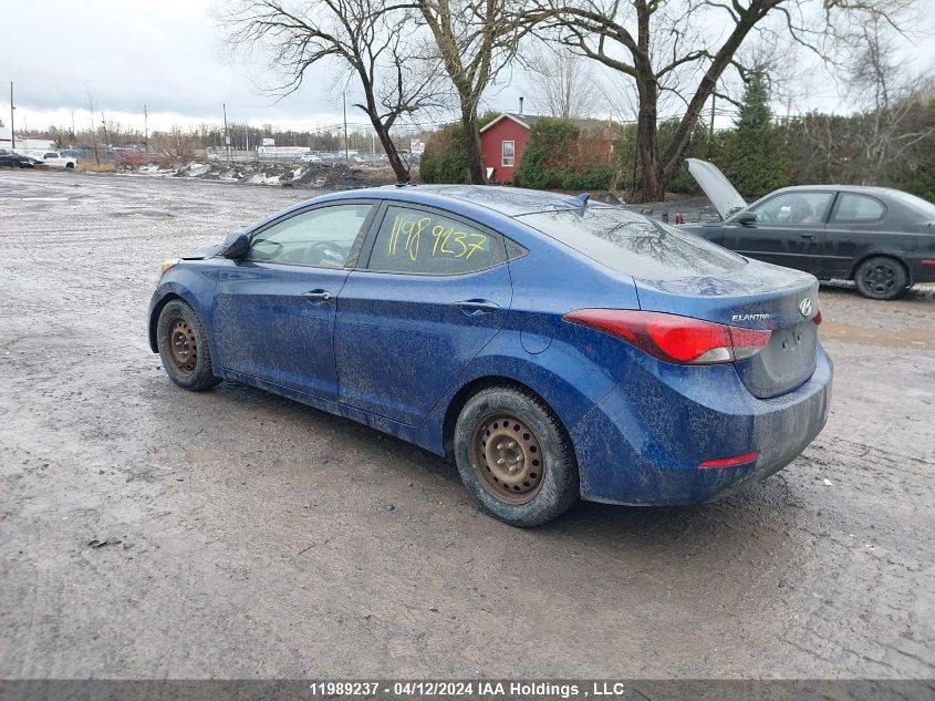 2015 Hyundai Elantra Gl VIN: 5NPDH4AEXFH565167 Lot: 45022283