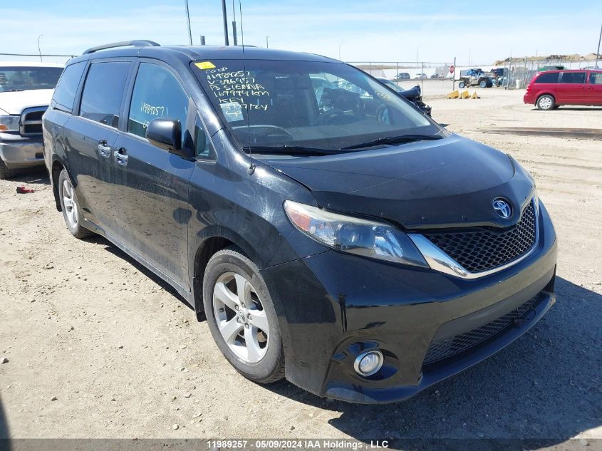 2013 Toyota Sienna Se 8 Passenger VIN: 5TDXK3DC1DS396957 Lot: 11989257