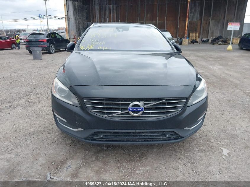 2016 Volvo V60 VIN: YV1902SK9G1295034 Lot: 11989327