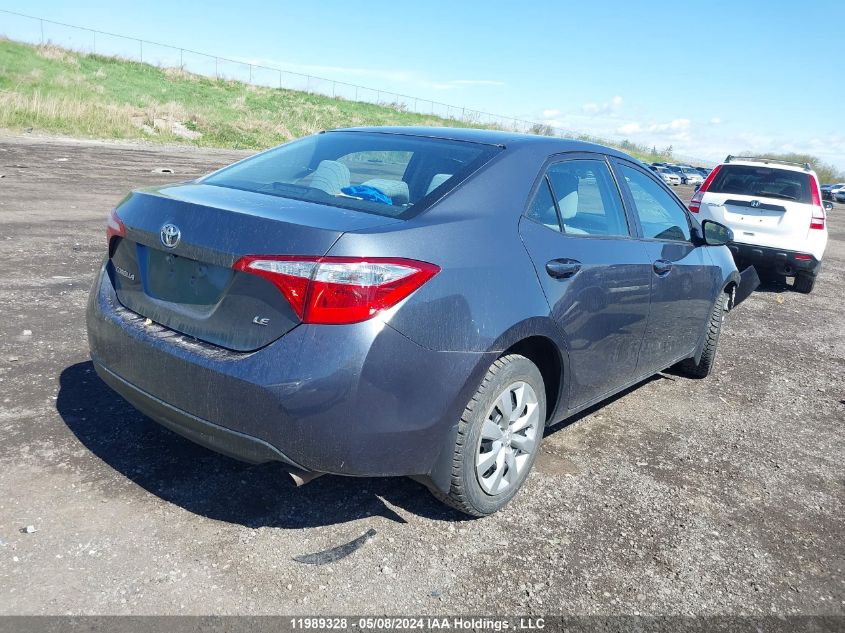 2014 Toyota Corolla L/Le/Le Pls/Prm/S/S Pls VIN: 2T1BURHE7EC160164 Lot: 11989328