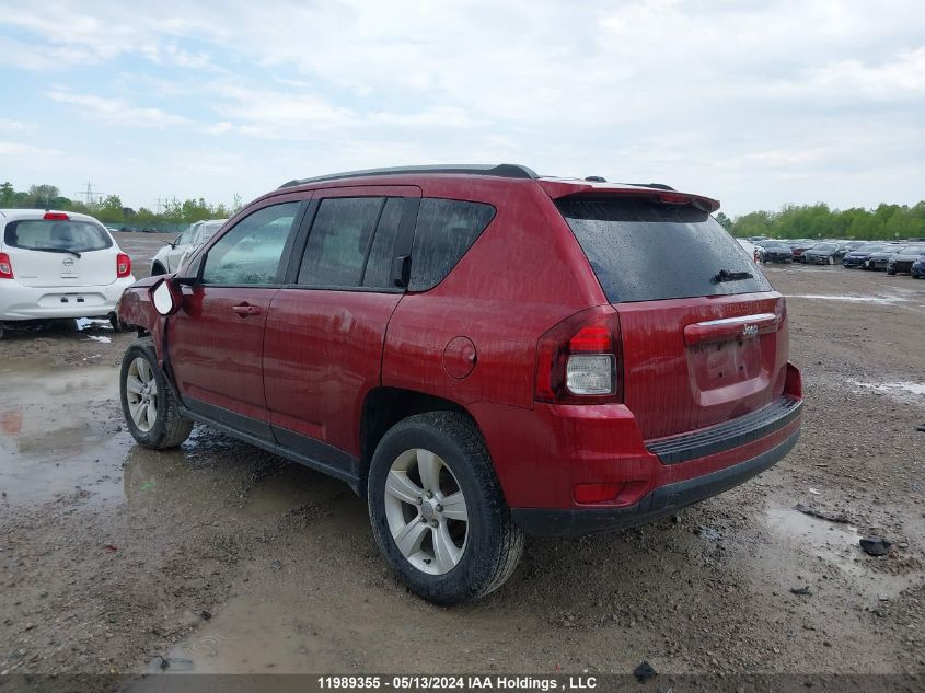 2016 Jeep Compass Sport/North VIN: 1C4NJDAB7GD594017 Lot: 11989355