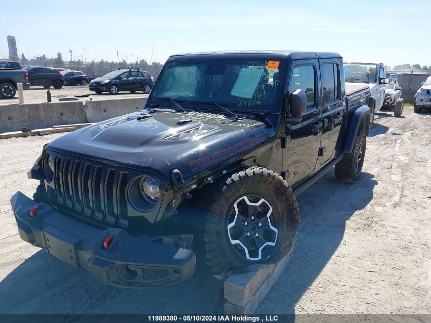 2021 Jeep Gladiator Rubicon VIN: 1C6JJTBM5ML583163 Lot: 11989380