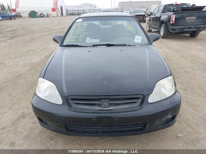 1999 Honda Civic Dx VIN: 1HGEJ6267XL801008 Lot: 11989391