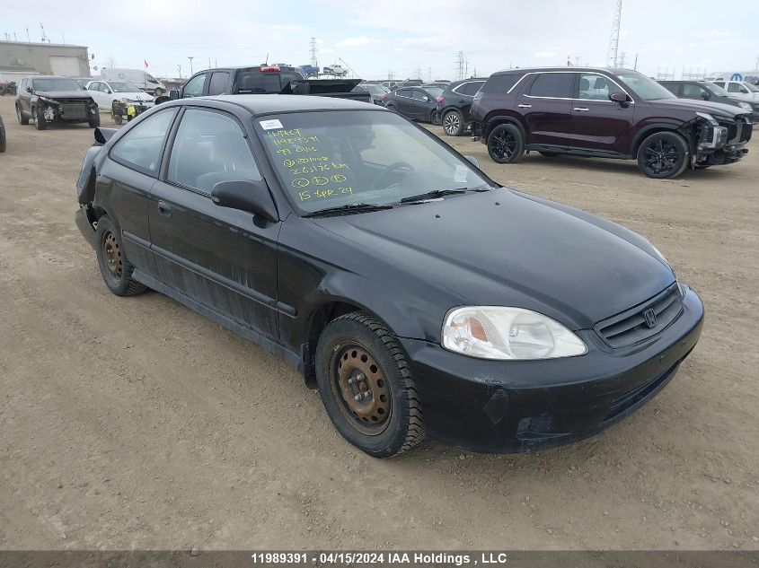 1999 Honda Civic Dx VIN: 1HGEJ6267XL801008 Lot: 11989391