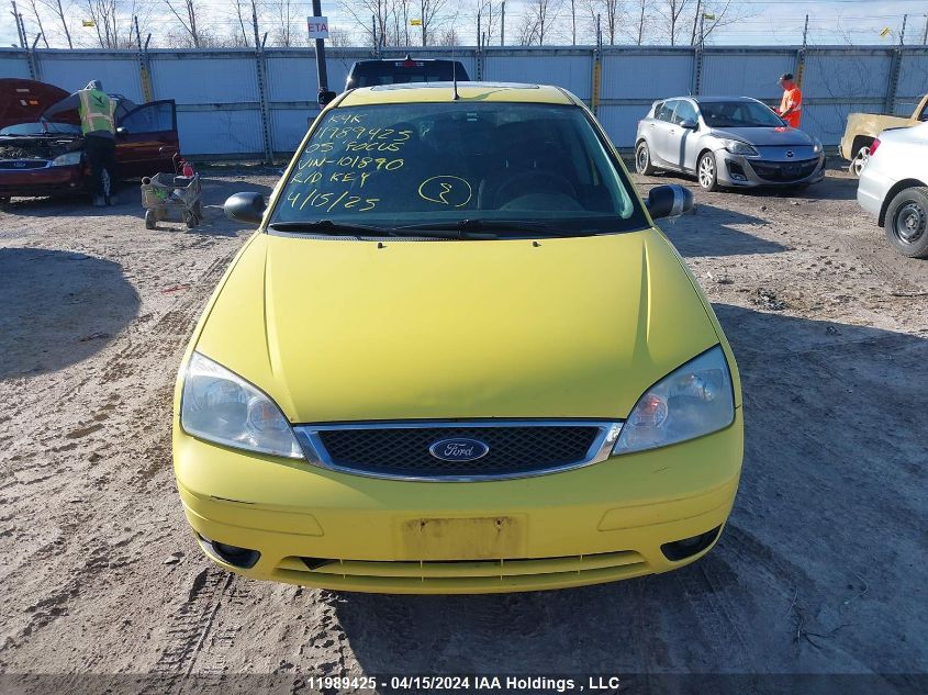 2005 Ford Focus VIN: 3FAFP37N65R101890 Lot: 11989425