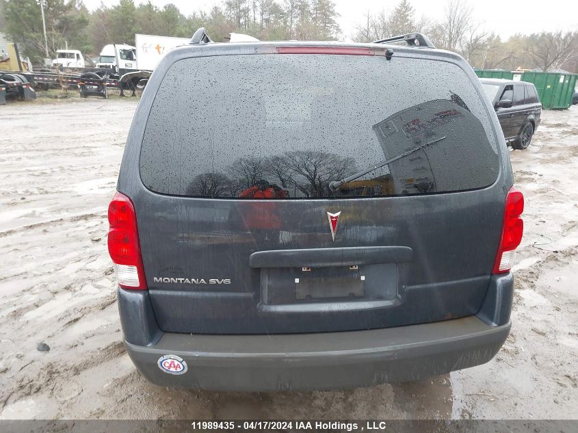 2009 Pontiac Montana Sv6 VIN: 1GMDU03149D116314 Lot: 11989435