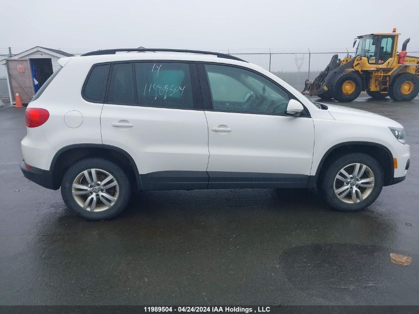 2014 Volkswagen Tiguan VIN: WVGJV3AX0EW506317 Lot: 11989504
