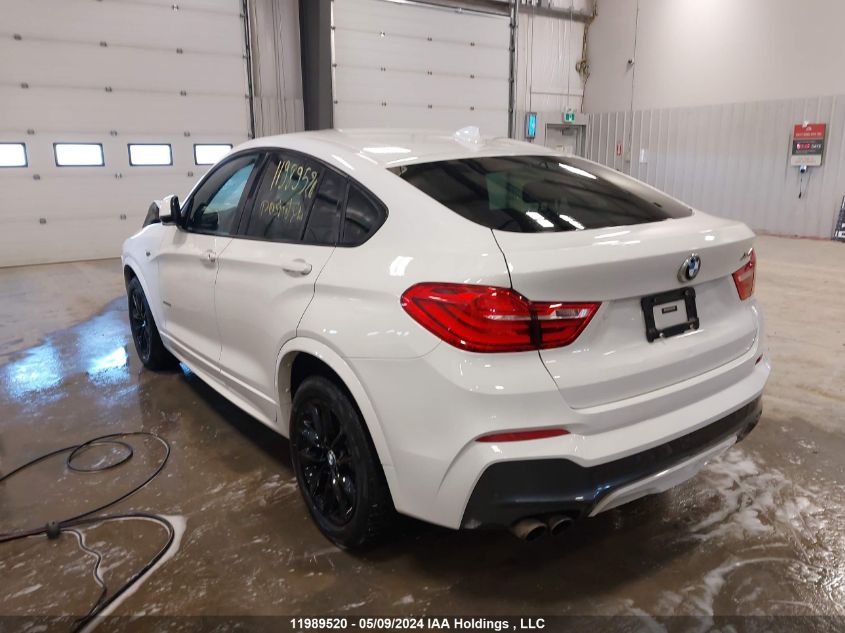 2016 BMW X4 xDrive28I VIN: 5UXXW3C57G0R20660 Lot: 11989520