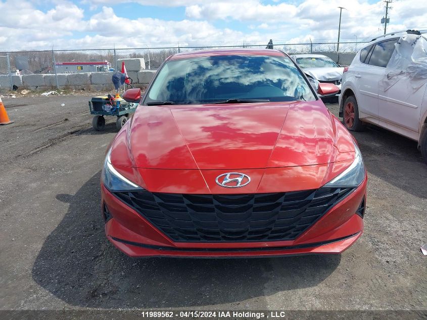 2021 Hyundai Elantra Sel VIN: KMHLM4AG1MU096946 Lot: 11989562