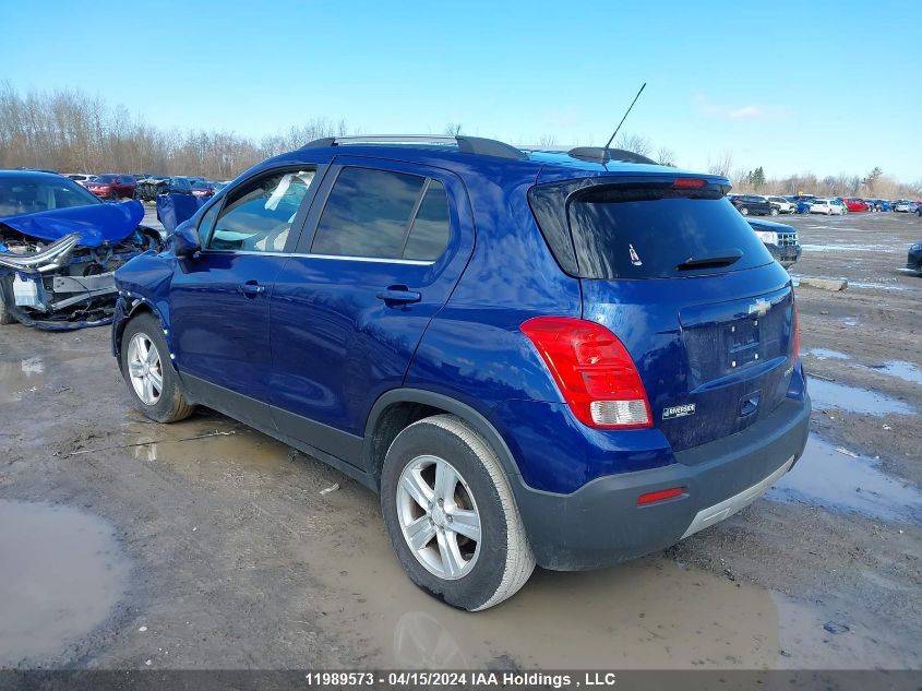 2016 Chevrolet Trax VIN: 3GNCJLSB4GL245043 Lot: 11989573