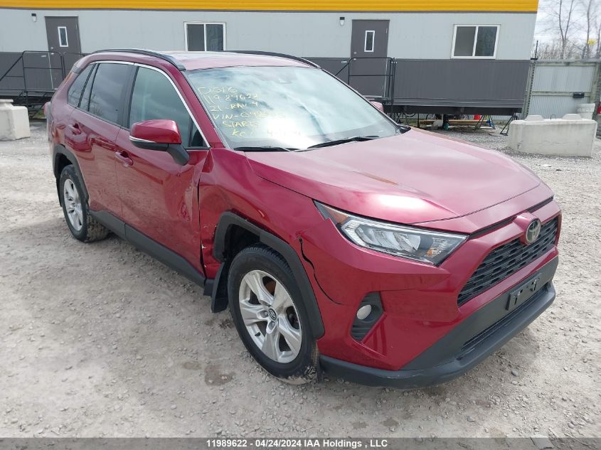 2021 Toyota Rav4 Xle/Xle Premium VIN: 2T3W1RFV6MC092555 Lot: 11989622