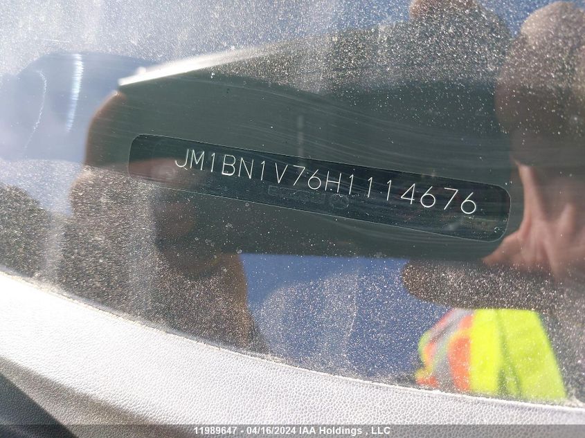 2017 Mazda 3 Touring VIN: JM1BN1V76H1114676 Lot: 11989647