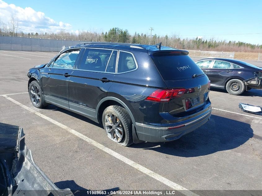 2022 Volkswagen Tiguan VIN: 3VV2B7AX1NM081541 Lot: 11989663