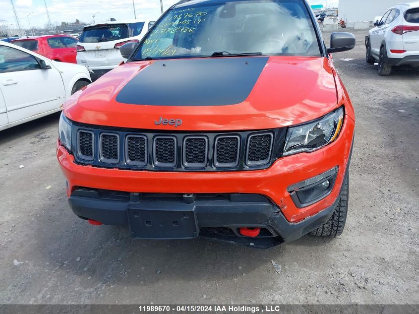 2019 Jeep Compass Trailhawk VIN: 3C4NJDDBXKT772436 Lot: 11989670