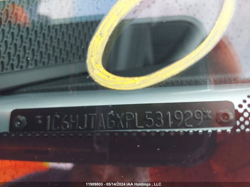 2023 Jeep Gladiator Sport VIN: 1C6HJTAGXPL531929 Lot: 11989803