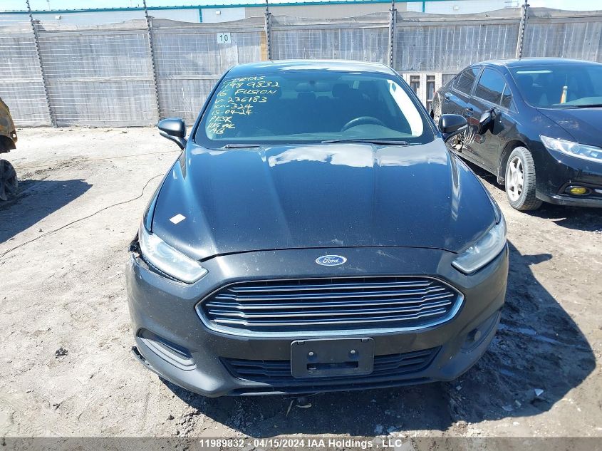 2016 Ford Fusion Se VIN: 3FA6P0HDXGR236183 Lot: 11989832