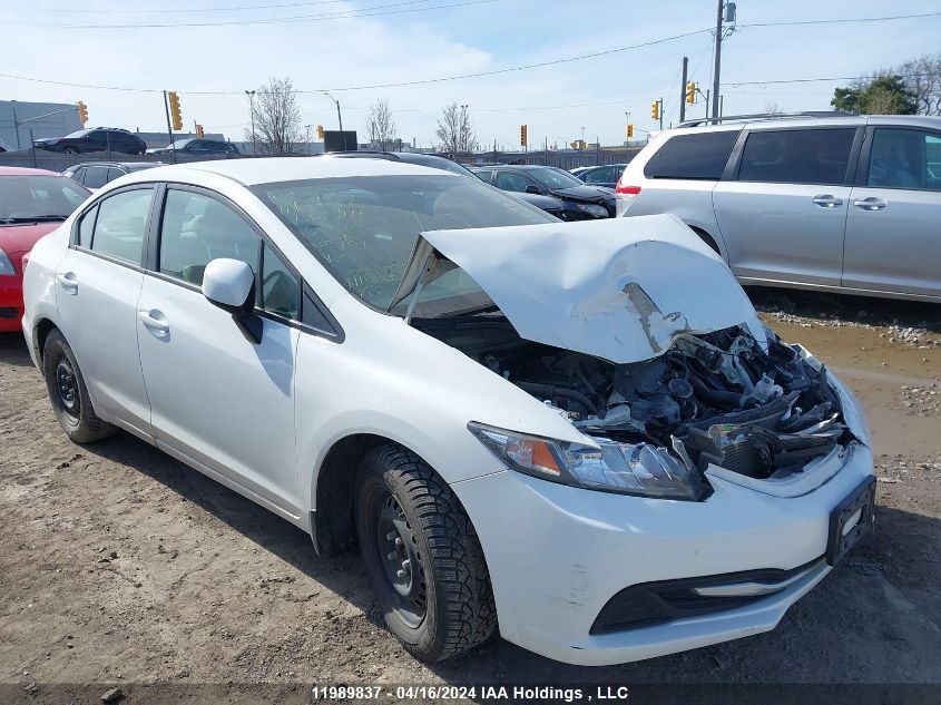 2013 Honda Civic Lx VIN: 2HGFB2F40DH105974 Lot: 11989837