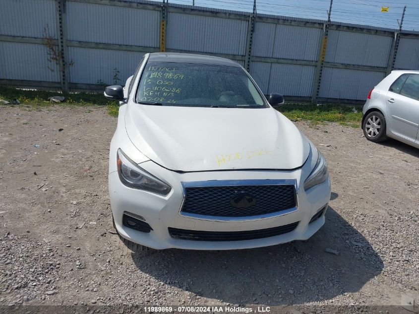 2015 Infiniti Q50 VIN: JN1BV7ARXFM406288 Lot: 11989869
