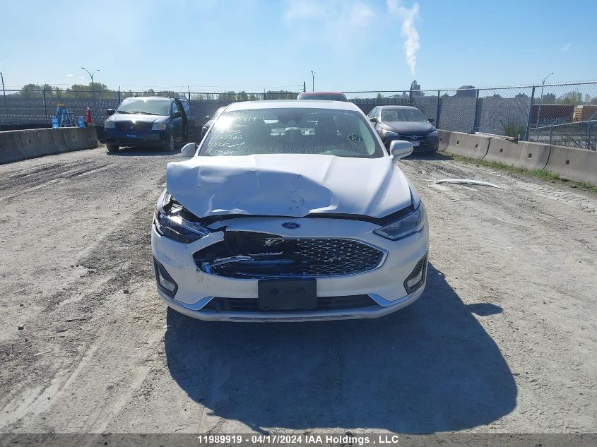 2019 Ford Fusion Titanium VIN: 3FA6P0RU3KR244102 Lot: 11989919