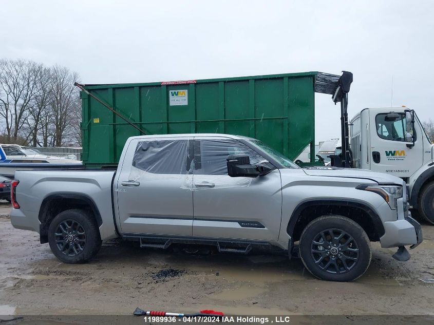 2023 Toyota Tundra Crewmax Platinum/Crewmax 1794 VIN: 5TFNC5DB6PX029543 Lot: 11989936