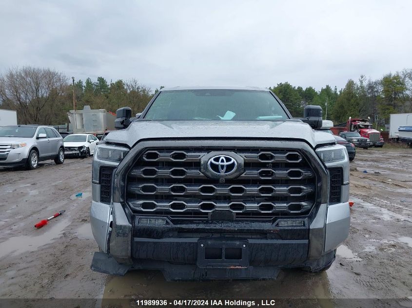 2023 Toyota Tundra Crewmax Platinum/Crewmax 1794 VIN: 5TFNC5DB6PX029543 Lot: 11989936