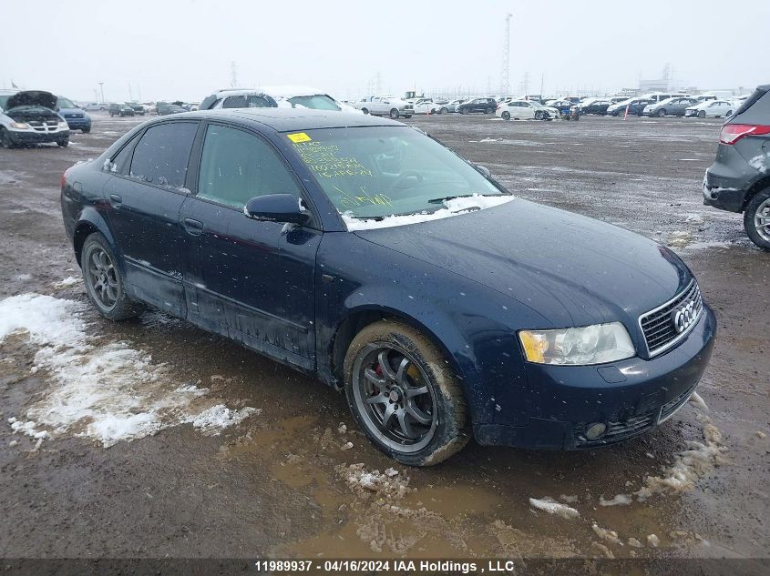 2003 Audi A4 1.8T Quattro VIN: WAULC68E83A359521 Lot: 39241444