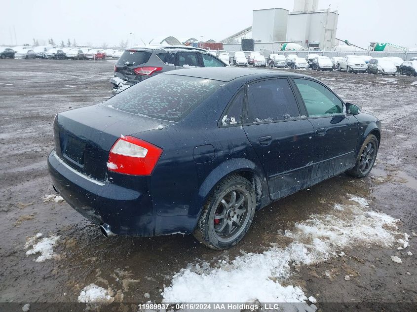 2003 Audi A4 1.8T Quattro VIN: WAULC68E83A359521 Lot: 39241444