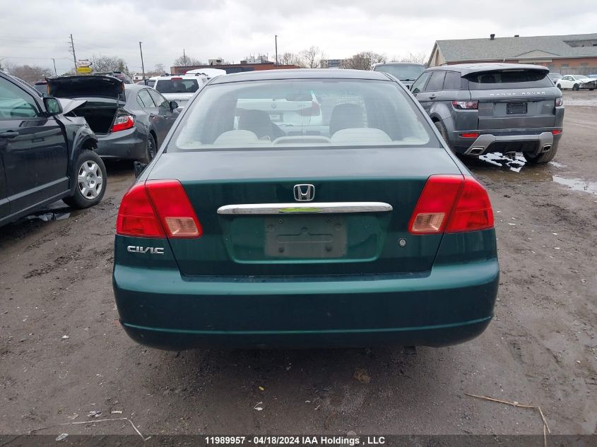 2001 Honda Civic VIN: 2HGES16351H910300 Lot: 11989957