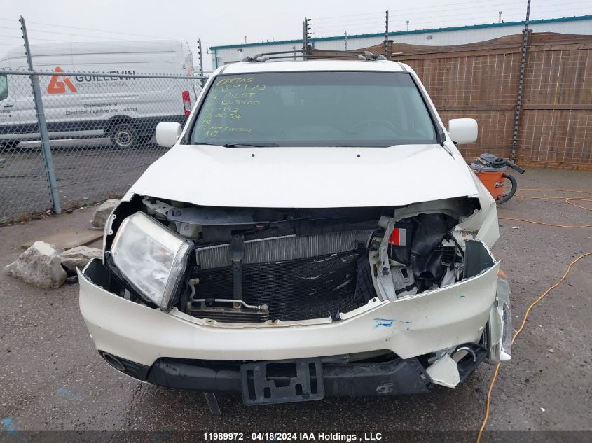 2014 Honda Pilot Touring VIN: 5FNYF4H91EB503900 Lot: 11989972