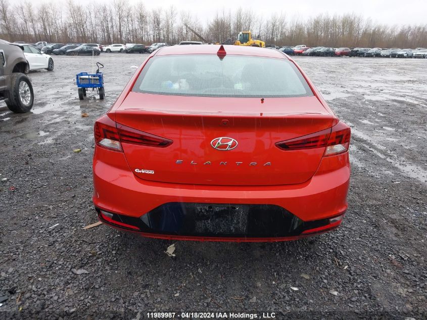 2019 Hyundai Elantra VIN: KMHD84LF8KU740016 Lot: 11989987