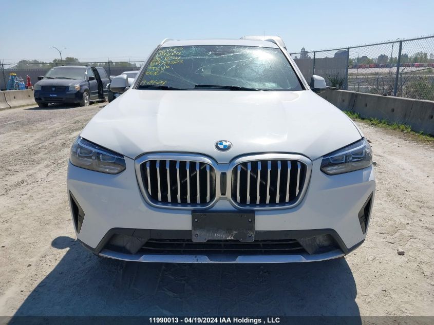 2023 BMW X3 VIN: 5UX53DP0XP9R73823 Lot: 11990013