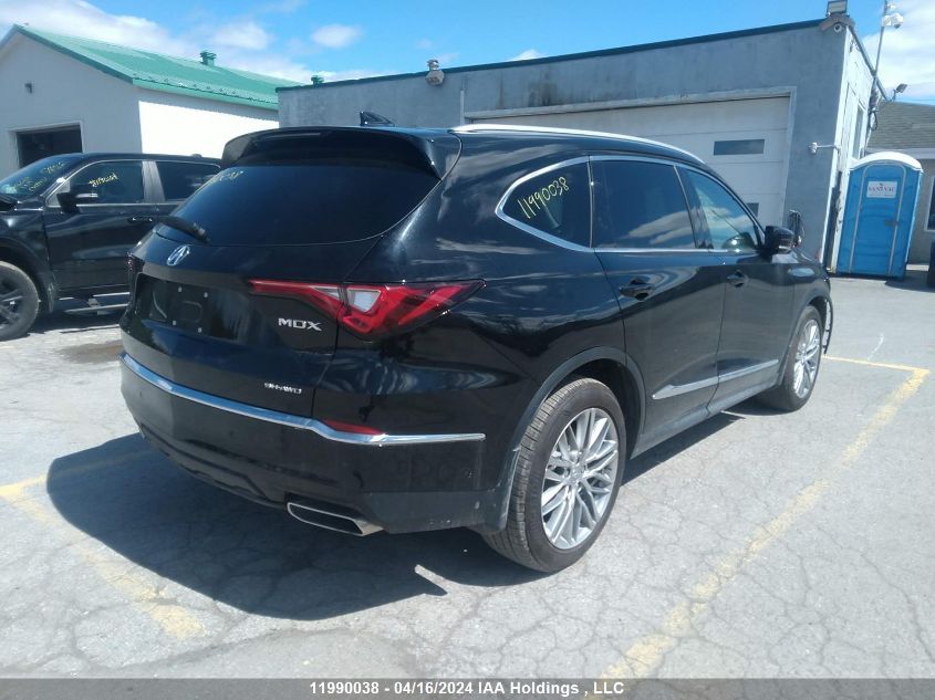 2022 Acura Mdx VIN: 5J8YE1H84NL805043 Lot: 11990038