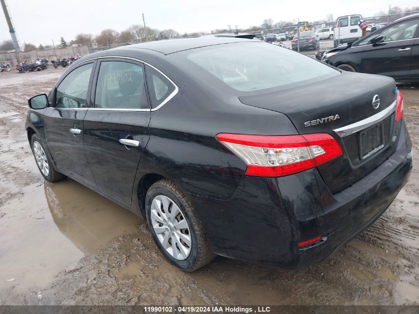 2015 Nissan Sentra S/Sv/Sr/Sl VIN: 3N1AB7AP6FL647505 Lot: 11990102