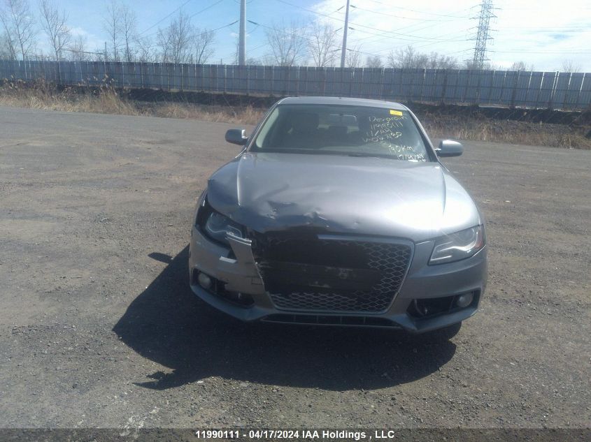 2011 Audi A4 Premium VIN: WAUBFCFL7BN027130 Lot: 11990111