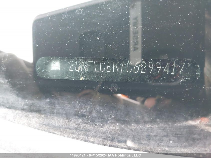 2012 Chevrolet Equinox VIN: 2GNFLCEK1C6299417 Lot: 11990121