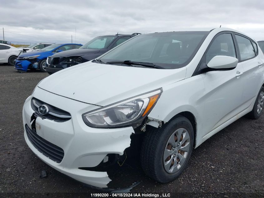 2016 Hyundai Accent Gl VIN: KMHCT5AE9GU240996 Lot: 39227095