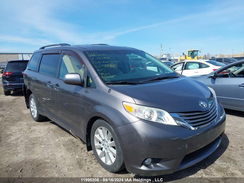 2012 Toyota Sienna Xle 7 Passenger VIN: 5TDYK3DCXCS221934 Lot: 11990208