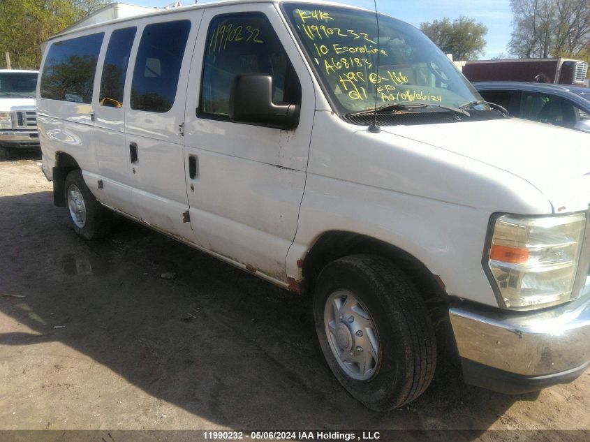 2010 Ford Econoline E350 Super Duty Wagon VIN: 1FBNE3BL0ADA68183 Lot: 11990232