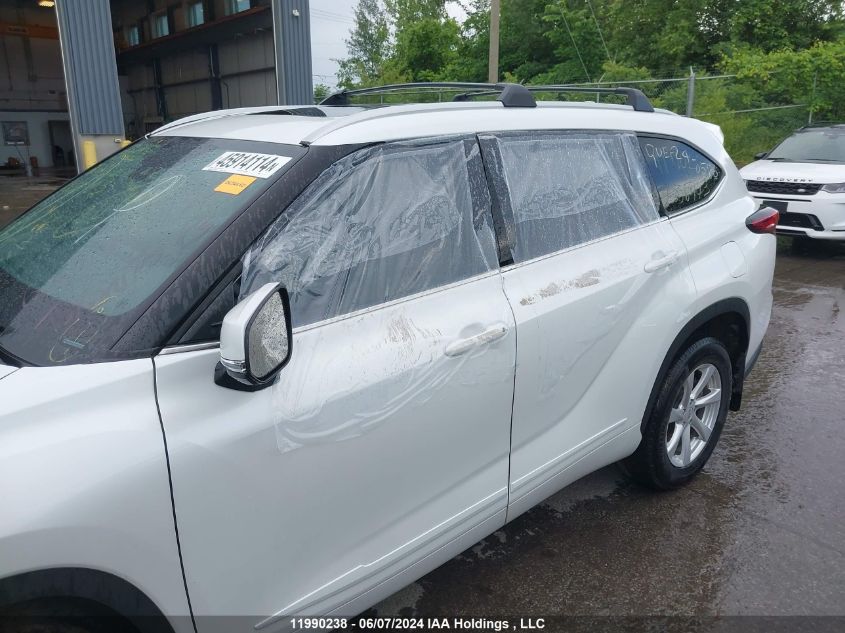 2022 Toyota Highlander VIN: 5TDABRCH5NS556443 Lot: 11990238